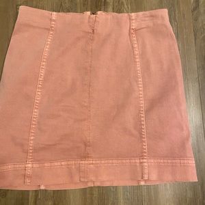 pink denim skirt!